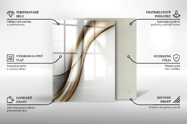 Planche à découper verre Modèle de flèches bohème