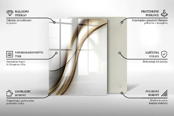 Planche à découper verre Modèle de flèches bohème