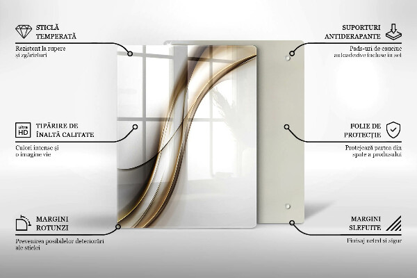 Planche à découper verre Modèle de flèches bohème