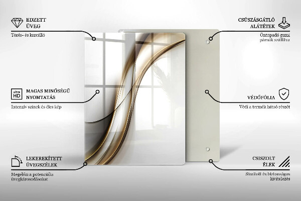 Planche à découper verre Modèle de flèches bohème
