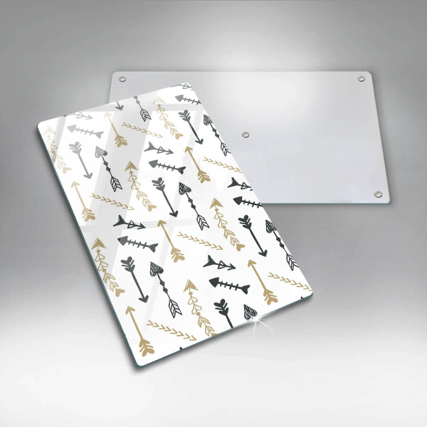 Planche à découper verre Modèle de flèches bohème