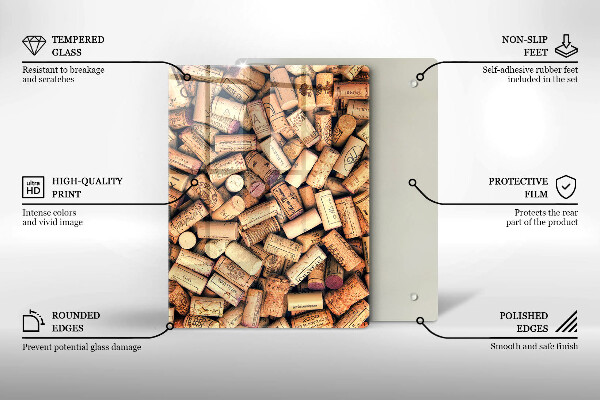Planche à découper verre Cuillères aux épices