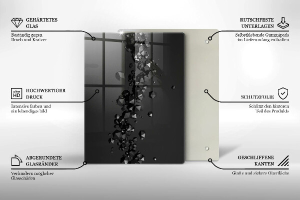 Planche à découper verre Modèle sans couture de figures géométriques
