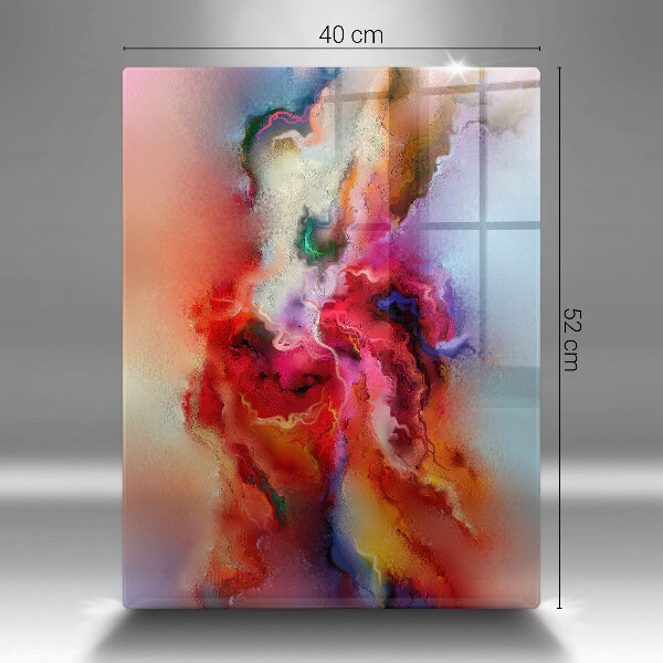 Planche à découper verre Abstraction enfumée