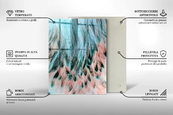 Planche à découper verre Abstraction enfumée