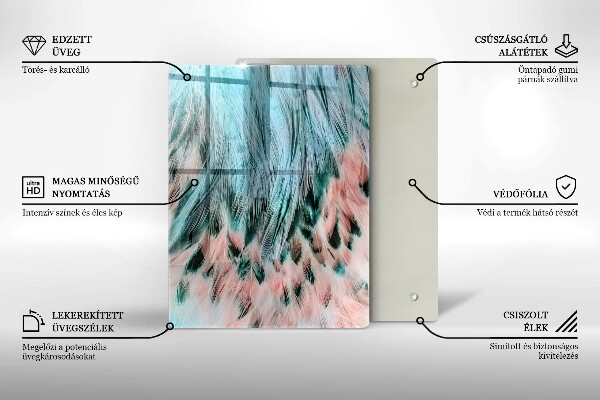 Planche à découper verre Abstraction enfumée