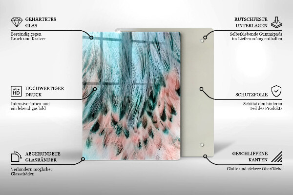 Planche à découper verre Abstraction enfumée
