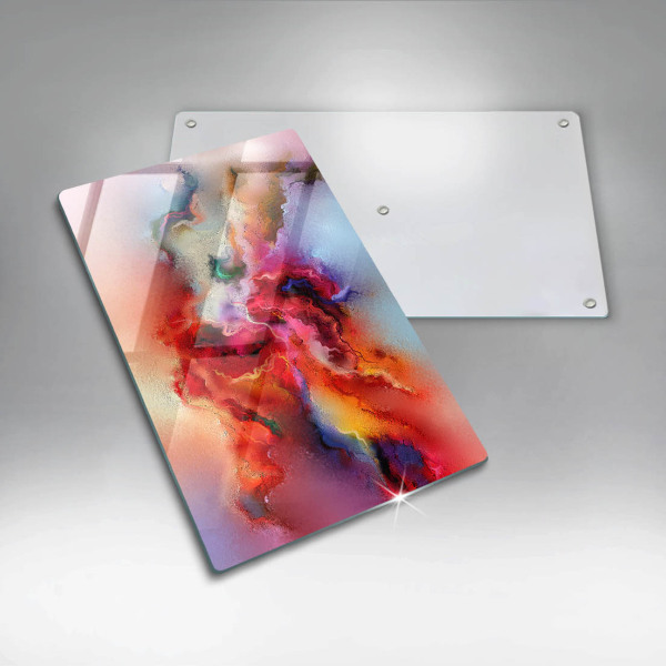 Planche à découper verre Abstraction enfumée