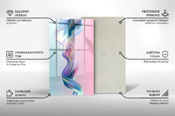 Protection pour plaque de cuisson Abstraction pastel