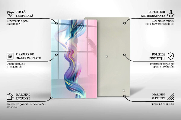 Protection pour plaque de cuisson Abstraction pastel