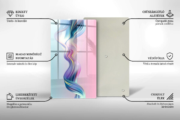 Protection pour plaque de cuisson Abstraction pastel