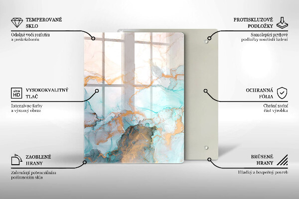 Protection pour plaque de cuisson Abstraction pastel