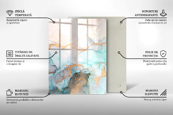 Protection pour plaque de cuisson Abstraction pastel