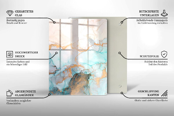 Protection pour plaque de cuisson Abstraction pastel