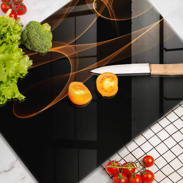 Planche à découper verre Lignes abstraites