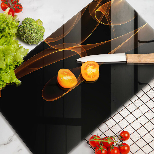 Planche à découper verre Lignes abstraites