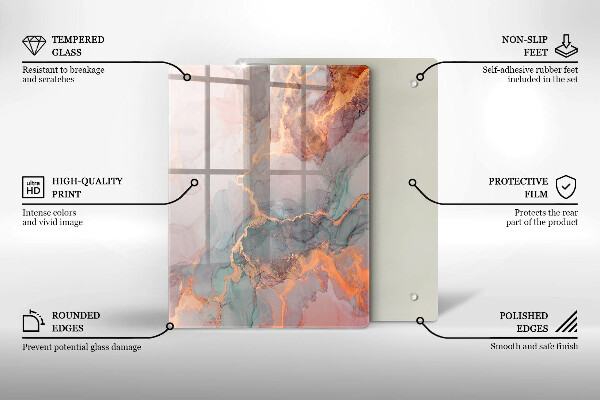 Protection pour plaque de cuisson Pierre décorative