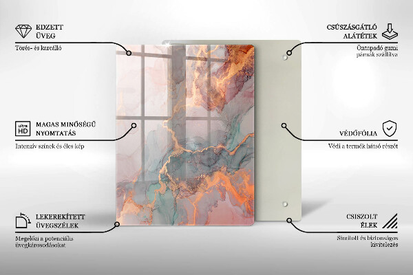 Protection pour plaque de cuisson Pierre décorative