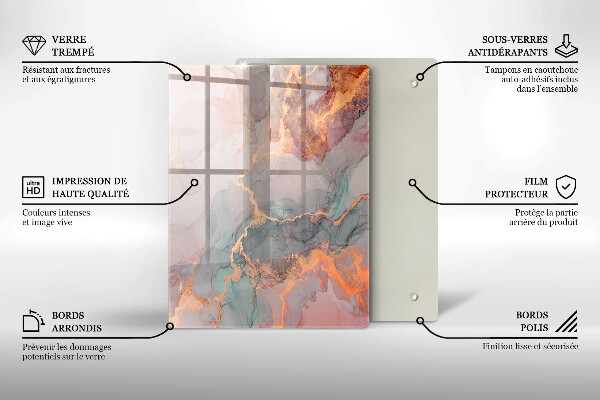 Protection pour plaque de cuisson Pierre décorative