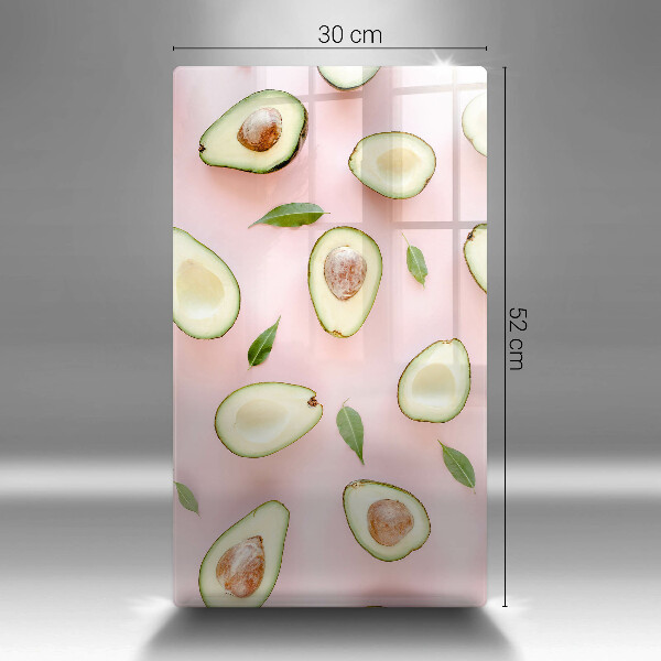 Planche à découper verre Modèle d'avocat