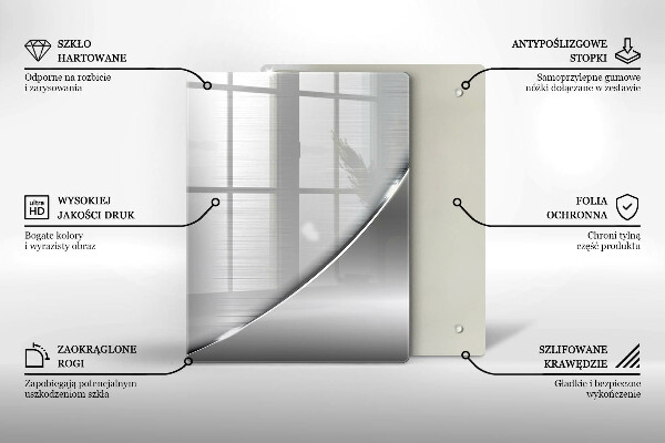 Protection pour plaque de cuisson Triangles et eau