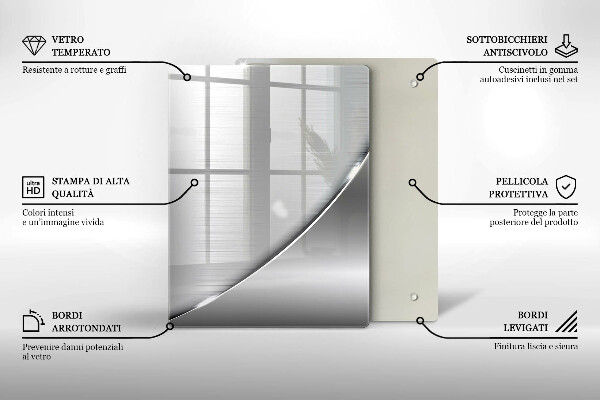 Protection pour plaque de cuisson Triangles et eau