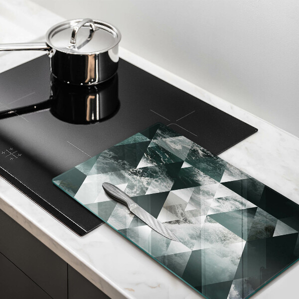Protection pour plaque de cuisson Triangles et eau