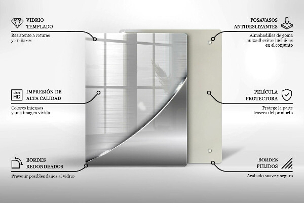 Protection pour plaque de cuisson Triangles et eau
