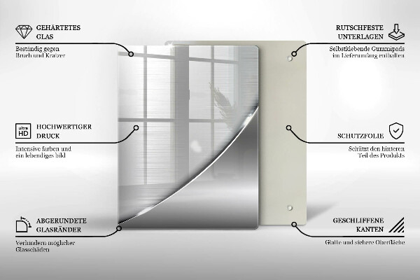 Protection pour plaque de cuisson Triangles et eau