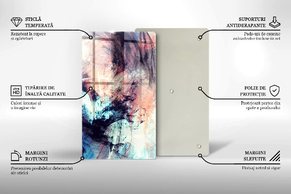 Protection pour plaque de cuisson Abstraction peinte