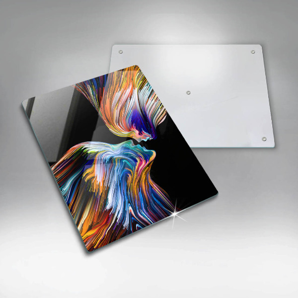 Protection pour plaque de cuisson Baiser abstraction