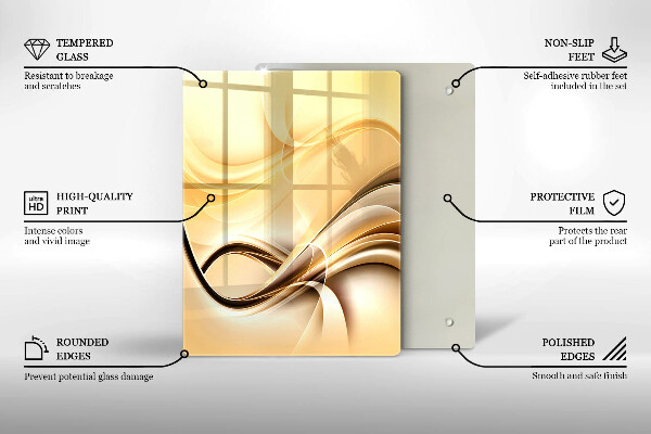 Protection pour plaque de cuisson Baiser abstraction