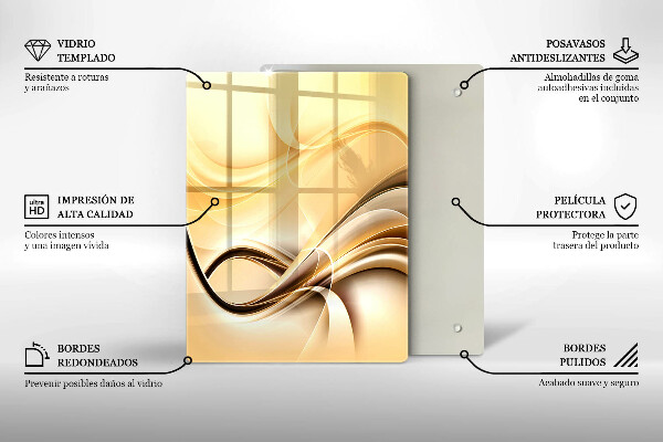 Protection pour plaque de cuisson Baiser abstraction