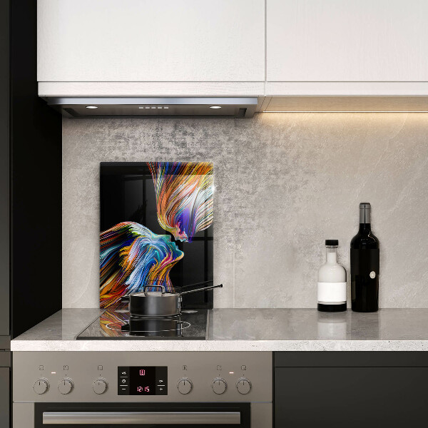 Protection pour plaque de cuisson Baiser abstraction