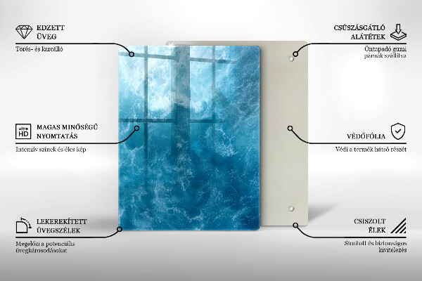 Protection pour plaque de cuisson Peinture abstraite