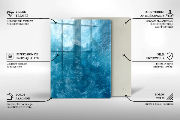 Protection pour plaque de cuisson Peinture abstraite