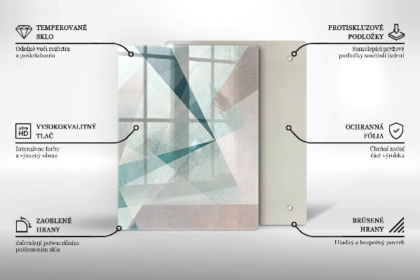 Protection pour plaque de cuisson Lignes de peinture abstraites