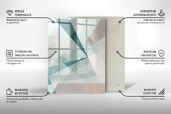 Protection pour plaque de cuisson Lignes de peinture abstraites