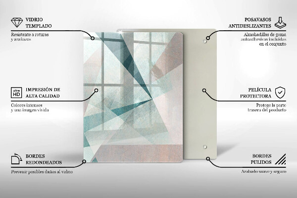 Protection pour plaque de cuisson Lignes de peinture abstraites