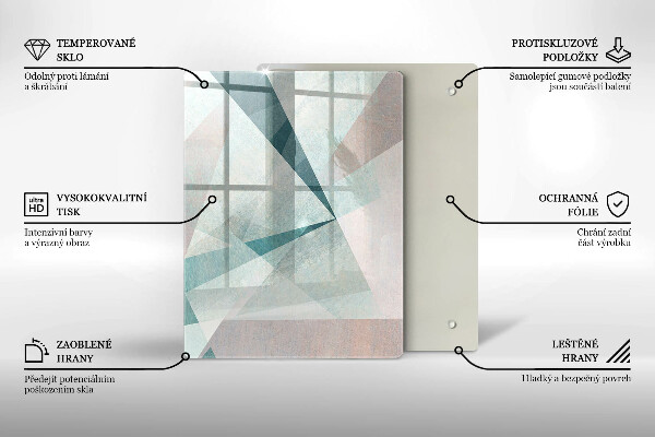 Protection pour plaque de cuisson Lignes de peinture abstraites