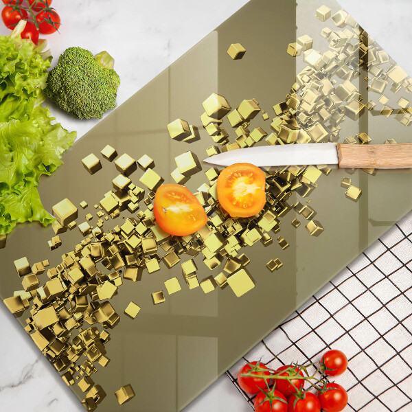 Planche à découper verre Géométrie 3D abstraite