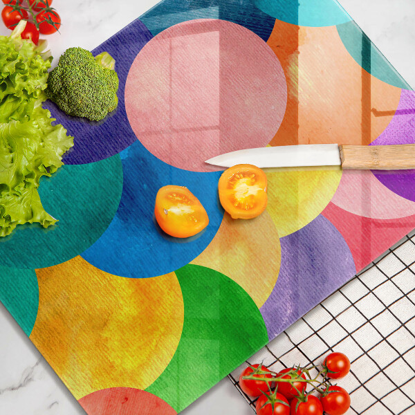 Protection pour plaque de cuisson Cercles colorés