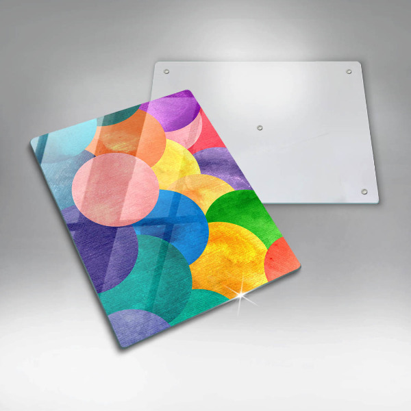 Protection pour plaque de cuisson Cercles colorés