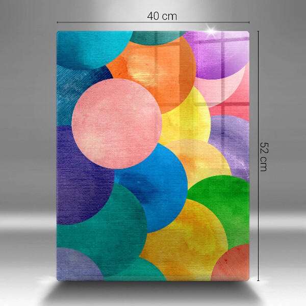 Protection pour plaque de cuisson Cercles colorés