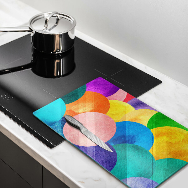 Protection pour plaque de cuisson Cercles colorés