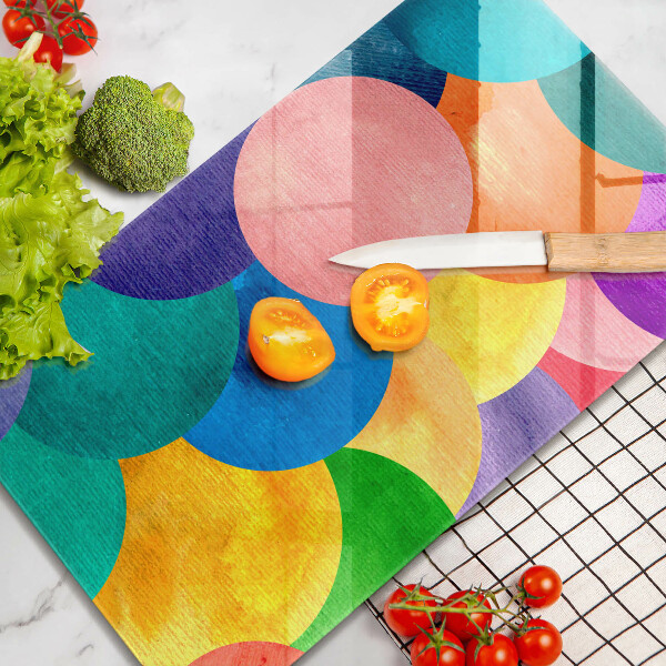 Protection pour plaque de cuisson Cercles colorés