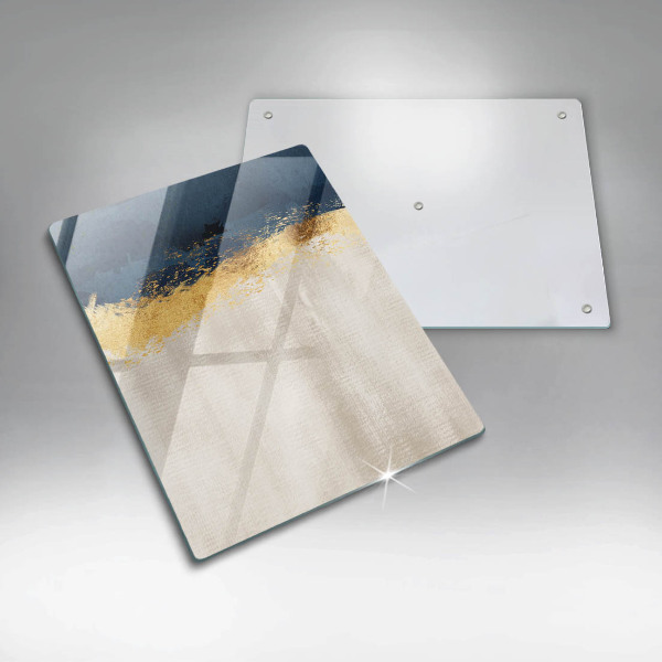 Planche à découper verre Abstraction de l'or