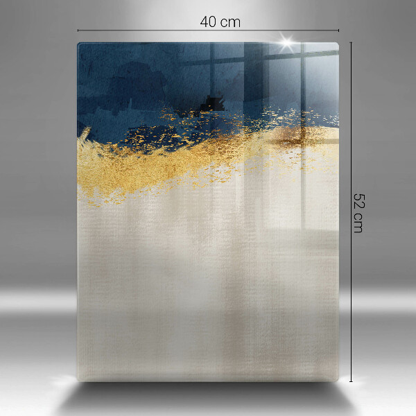 Planche à découper verre Abstraction de l'or