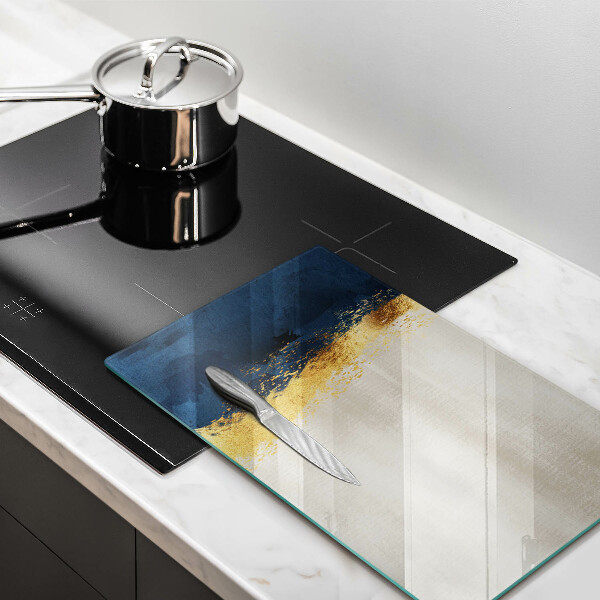 Planche à découper verre Abstraction de l'or