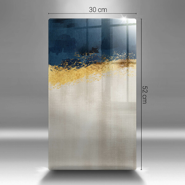 Planche à découper verre Abstraction de l'or